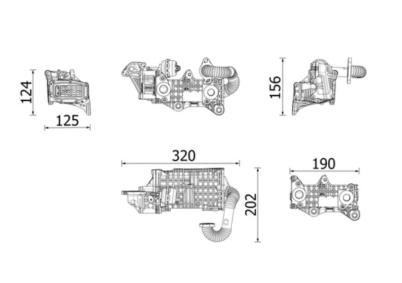 MAHLE CE 43 000P Chladic,...