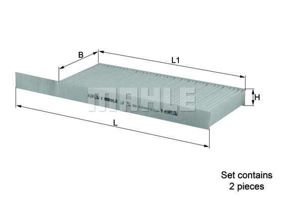 MAHLE LA 751/S Филтър купе...