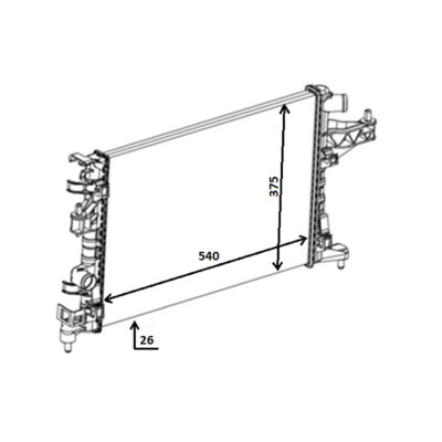 Radiator, engine cooling 3