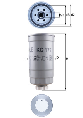 MAHLE KC 179 Üzemanyagszűrő