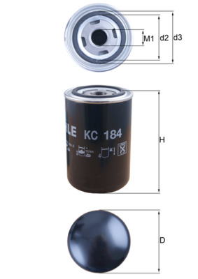 MAHLE KC 184 горивен филтър