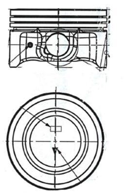 MAHLE 643 PI 40105 P00 Piston for MARUTI