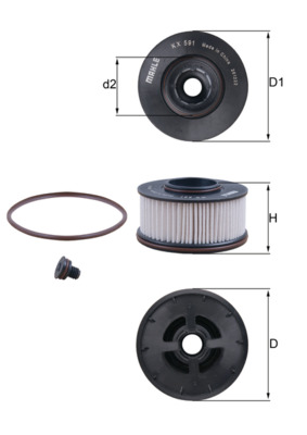 MAHLE KX 591D Φίλτρο καυσίμου