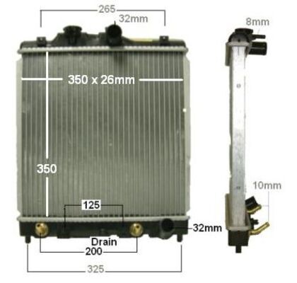 Radiator, engine cooling