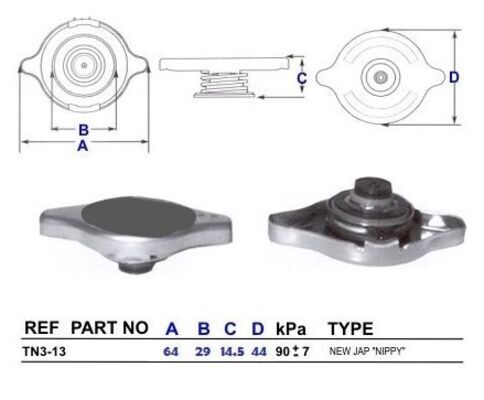 Cap, coolant tank