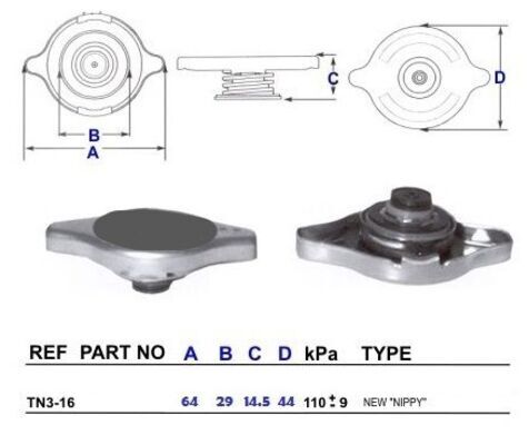 Cap, coolant tank
