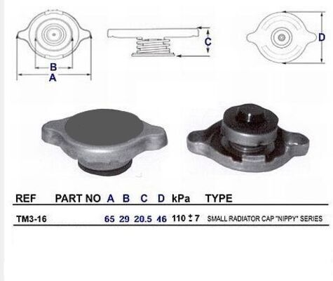 Cap, coolant tank