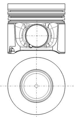 MAHLE 081 PI 00115 001 Piston for ALPINA BMW