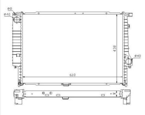 Radiator, engine cooling