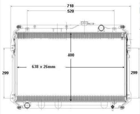 Radiator, engine cooling