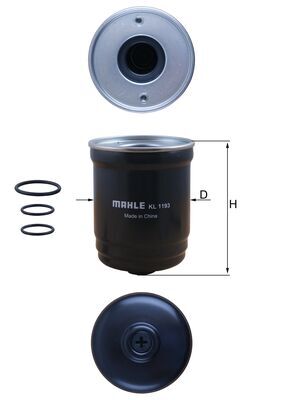 MAHLE KL 1193D Φίλτρο καυσίμου