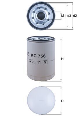 MAHLE KC 756 Fuel Filter...