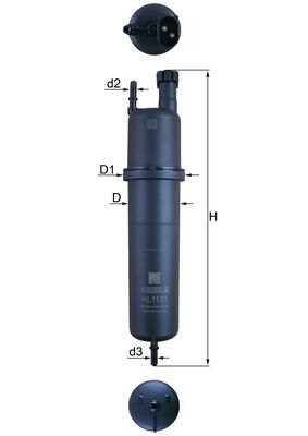 MAHLE KL 1131 Fuel Filter...