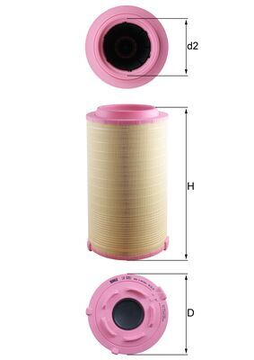 MAHLE LX 5051 Air Filter...