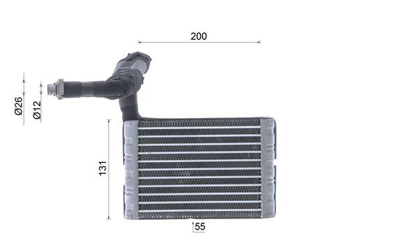 Evaporator, air conditioning 6