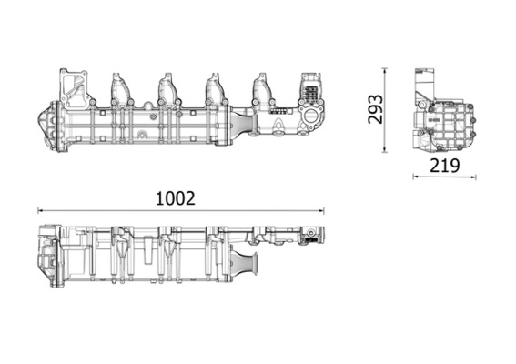 Cooler, exhaust gas recirculation