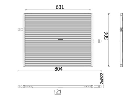 Low Temperature Cooler, charge air cooler