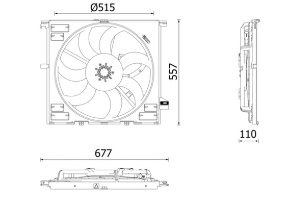 MAHLE CFF 633 000P Fan,...