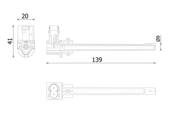 MAHLE CRTX 6 000S Level Control Switch, coolant level indicator for VOLVO