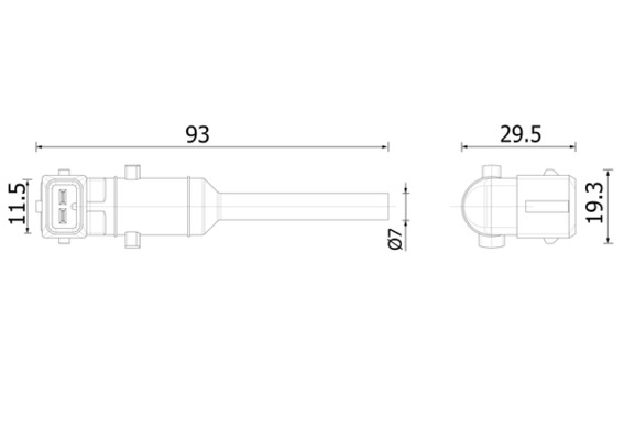 Level Control Switch, coolant level indicator
