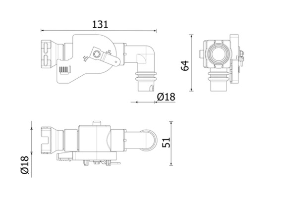 MAHLE CV 27 000P Coolant Control Valve for DAF