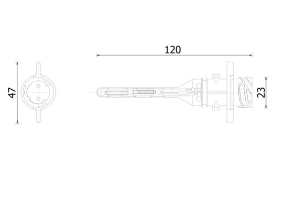 MAHLE CRTX 5 000S Level Control Switch, coolant level indicator for VOLVO