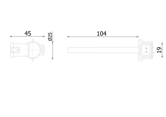 MAHLE CRTX 7 000S Level Control Switch, coolant level indicator for MAN