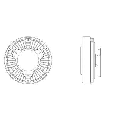 Clutch, radiator fan