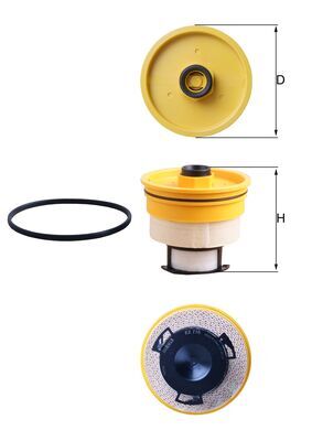 MAHLE KX 716D Fuel Filter...