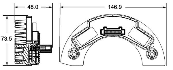 Regulator, interior blower