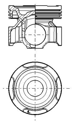 MAHLE 099 PI 00137 000 Piston for DEUTZ-FAHR LAMBORGHINI PFANZELT SAME