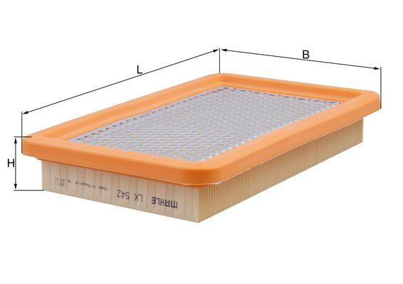 MAHLE LX 542 Air Filter for...