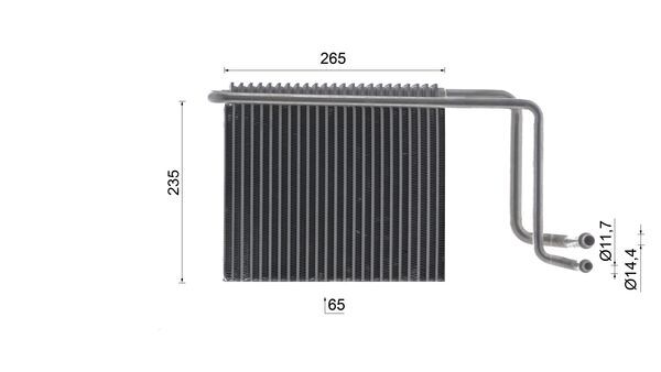Evaporator, air conditioning 5