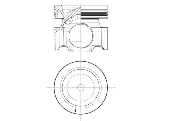 MAHLE 037 PI 00155 000 Piest