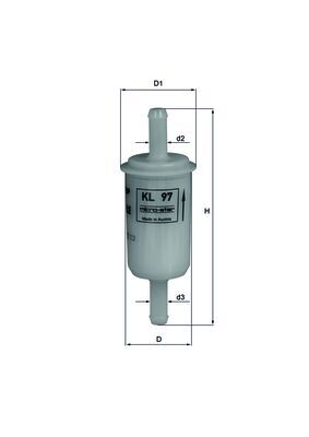 MAHLE KL 97 Fuel Filter for...