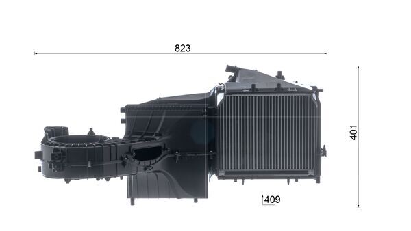Evaporator, air conditioning 5