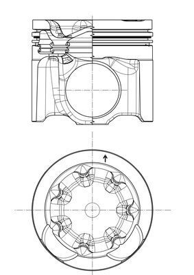 MAHLE 037 PI 00157 000 Piston