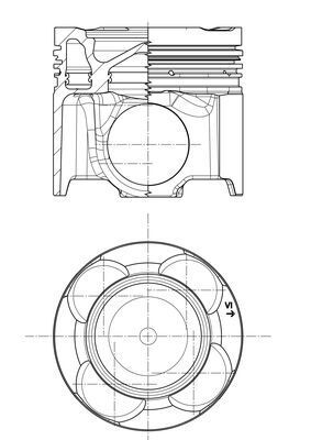 MAHLE 439 PI 00101 000 Πιστόνι