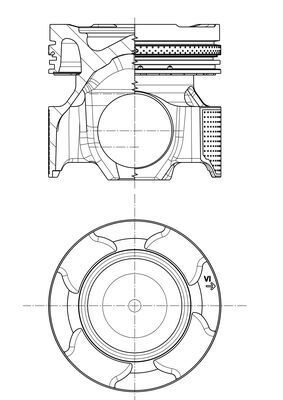 MAHLE 439 PI 00103 000 Piston