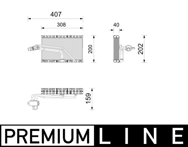Evaporator, air conditioning