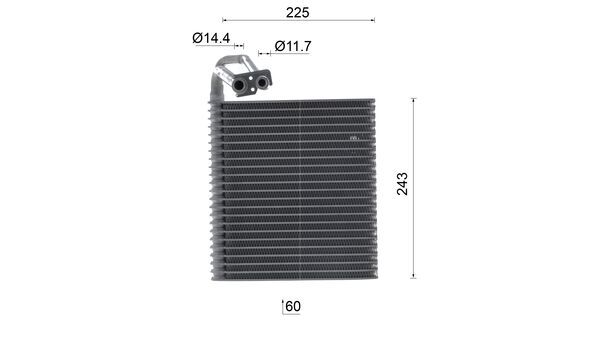Evaporator, air conditioning 5