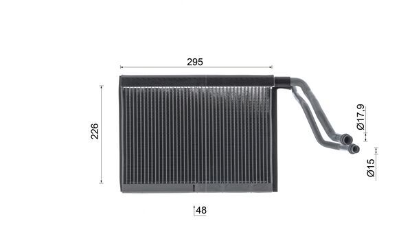 Evaporator, air conditioning 5