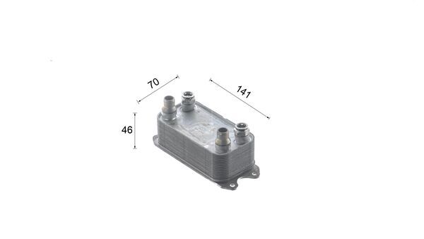 Oil Cooler, automatic transmission 6