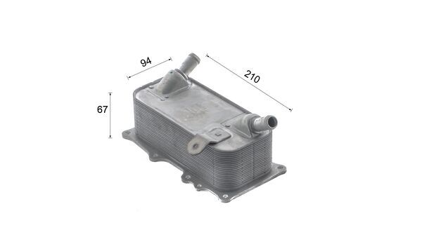 Oil Cooler, engine oil 6