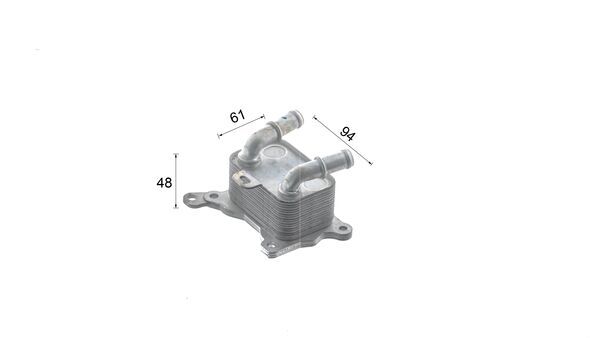 Oil Cooler, engine oil 6