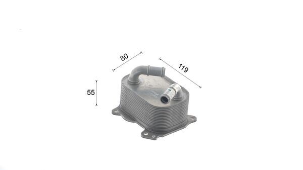 Oil Cooler, engine oil 6