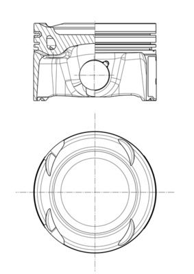 MAHLE 229 51 00 Piston