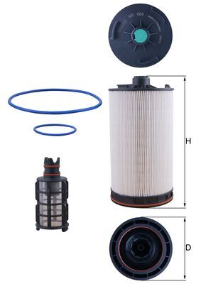 MAHLE KX 654KIT Fuel Filter...