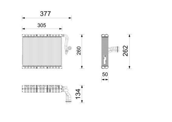 Evaporator, air conditioning