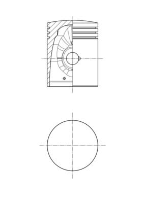 MAHLE 032 PI 00101 006 Πιστόνι για κύλινδρο 2-3 for AUTO UNION